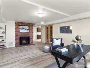 Wood Burning Fireplace