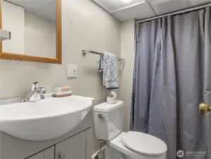 3/4 Bath on lower level