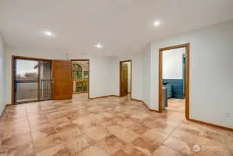 Primary bedroom with it's own private balcony with the same gorgeous views.