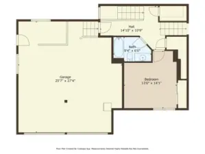 Lower level floor plan