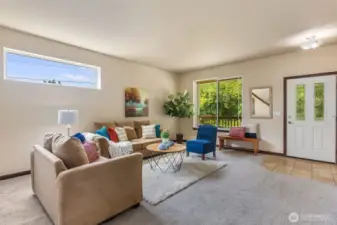Another angle of the large living room