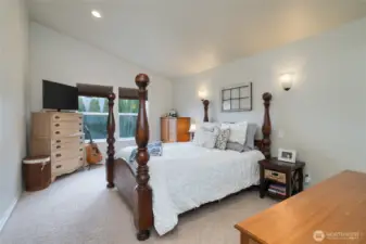 Primary Bedroom with Vaulted Ceilings