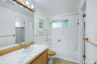 Main bathroom. All freshwater plumbing has been upgraded.