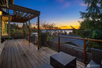 Beautiful sunset views from your main deck.