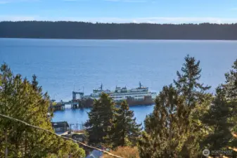 So convenient to the Fauntleroy Ferry - this is the actual view from your back deck.