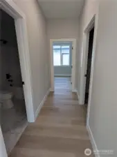 Hallway to Utility Rm and Bedroom #2