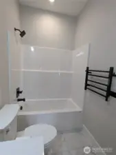 Guest Bath with TOWEL WARMER!