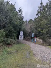 Beach Trailhead at West end of 357th