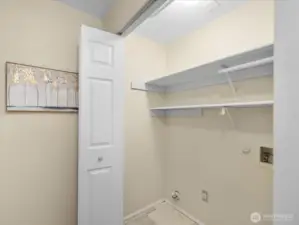 The laundry closet.