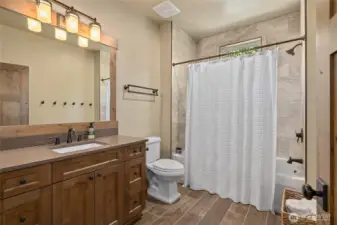 Full bath over garage