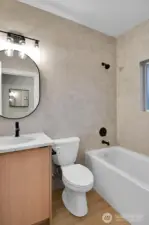 Lower level full bathroom