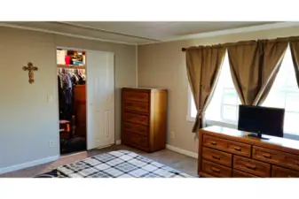 Primary Bedroom drenched in natural light