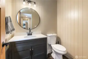 1 of 2 half baths on the main