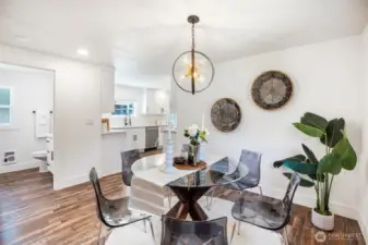 Dining area off the kitchen