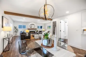 Open concept living space
