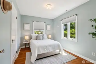 1 of 2 bedrooms on the main level