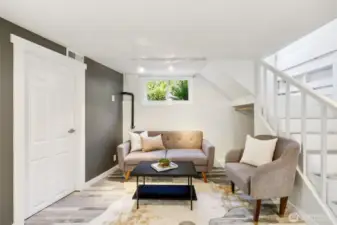 Storage/craft room off the bonus/family area on lower level