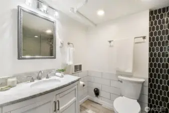 3/4 bath on the lower level