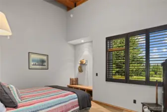 Bedroom one with golf course views.