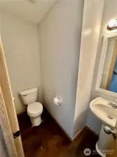 Main floor hall bath.