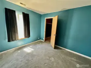 This shows the access to the walk-in closet for this bedroom.