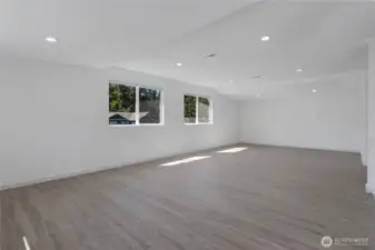 Brand new vinyl plank floors.
