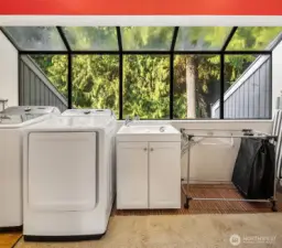 laundry room, upstairs