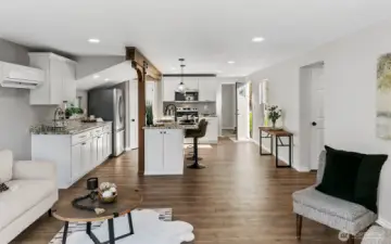 Open Concept Kitchen/Living Dining