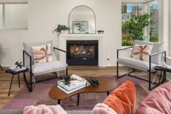 Gas burning fire place to make the already cozy living area even cozier.