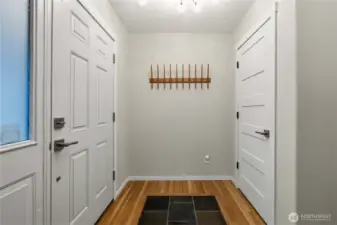 Entry. Storage on the right.