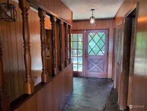 Here's a look at the inviting entry with stone floor.