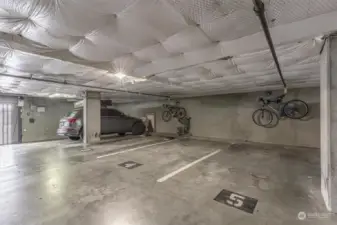 additional Parking space with Built in Bike rack.