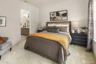 *photo taken from another similar staged home*