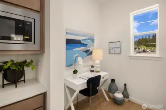 Workspace *photo taken from another similar staged home*