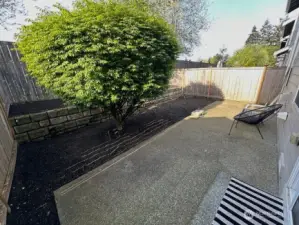 Patio off kitchen