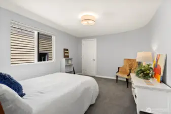 Upstairs bedroom w/a huge closet.