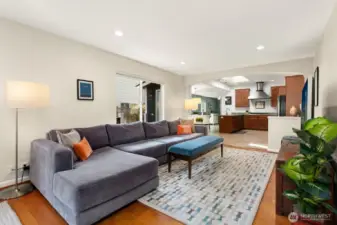 Open concept living room. Bright.