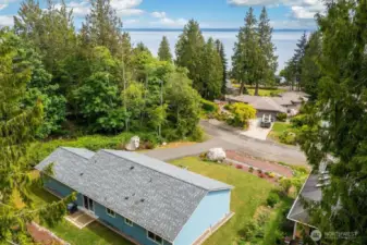 Aerial shot of home.
