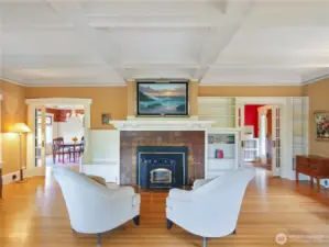 The craftsmanship is amazing. Note the original woodwork throughout!