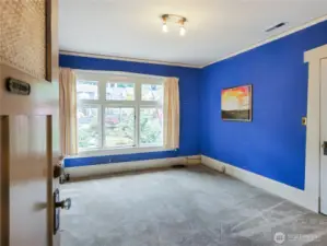 This is the central bedroom looking directly onto Forest Street and the neighborhood here on South Hill.