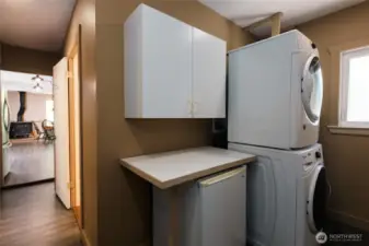 Laundry area on main fllor.