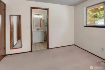Primary bedroom w/attached full bath.