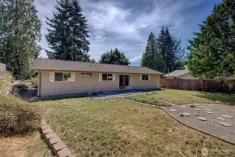 Plenty of room for garden and outdoor activities or room for expansion.