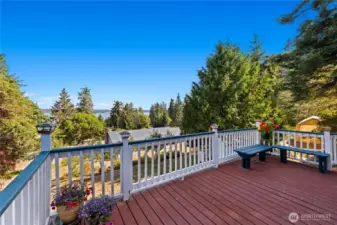 Deck with a view! Imagine BBQing and enjoying the view.