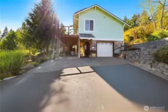 New driveway from street.