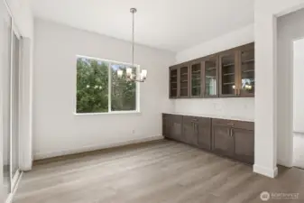 Dining nook. Photos are of a different home. Standard finishes and features are similar and can be modified.