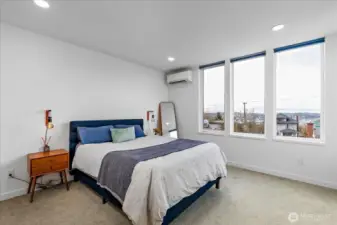 Primary bedrrom with fantastic views