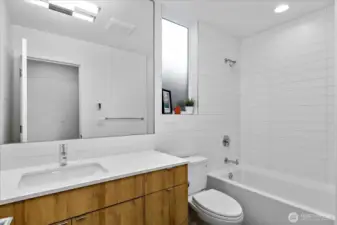 Full bath on lower level