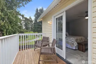 Master Bedroom Private Balcony.
