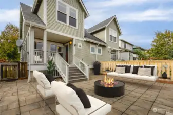 Virtually Staged - Firepit plus Outdoor Living